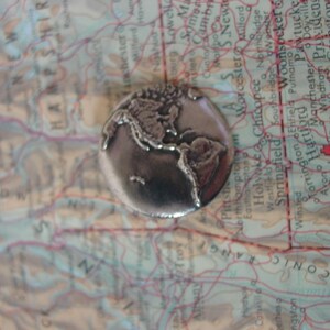 Vintage Danforth Pewter Buttons, Hand Crafted in VT. 3 Buttons "world ...