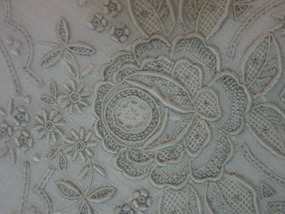 Exquisite Vintage Bridal Handkerchief Made in Mad… - image 5