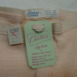 Vintage Little Girls Long Underwear by Carter's Unused, Original Labels ...