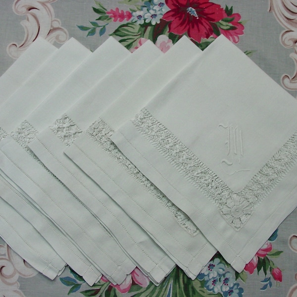 White Linen Dinner Napkins Etsy