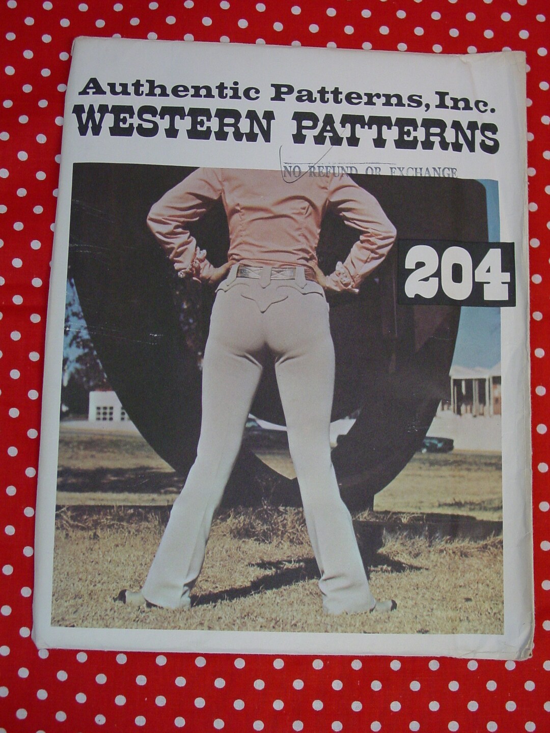 Vintage Authentic Patterns, Inc. Western No.204 Ladies Pants Size 18