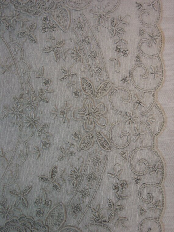 Exquisite Vintage Bridal Handkerchief Made in Mad… - image 6