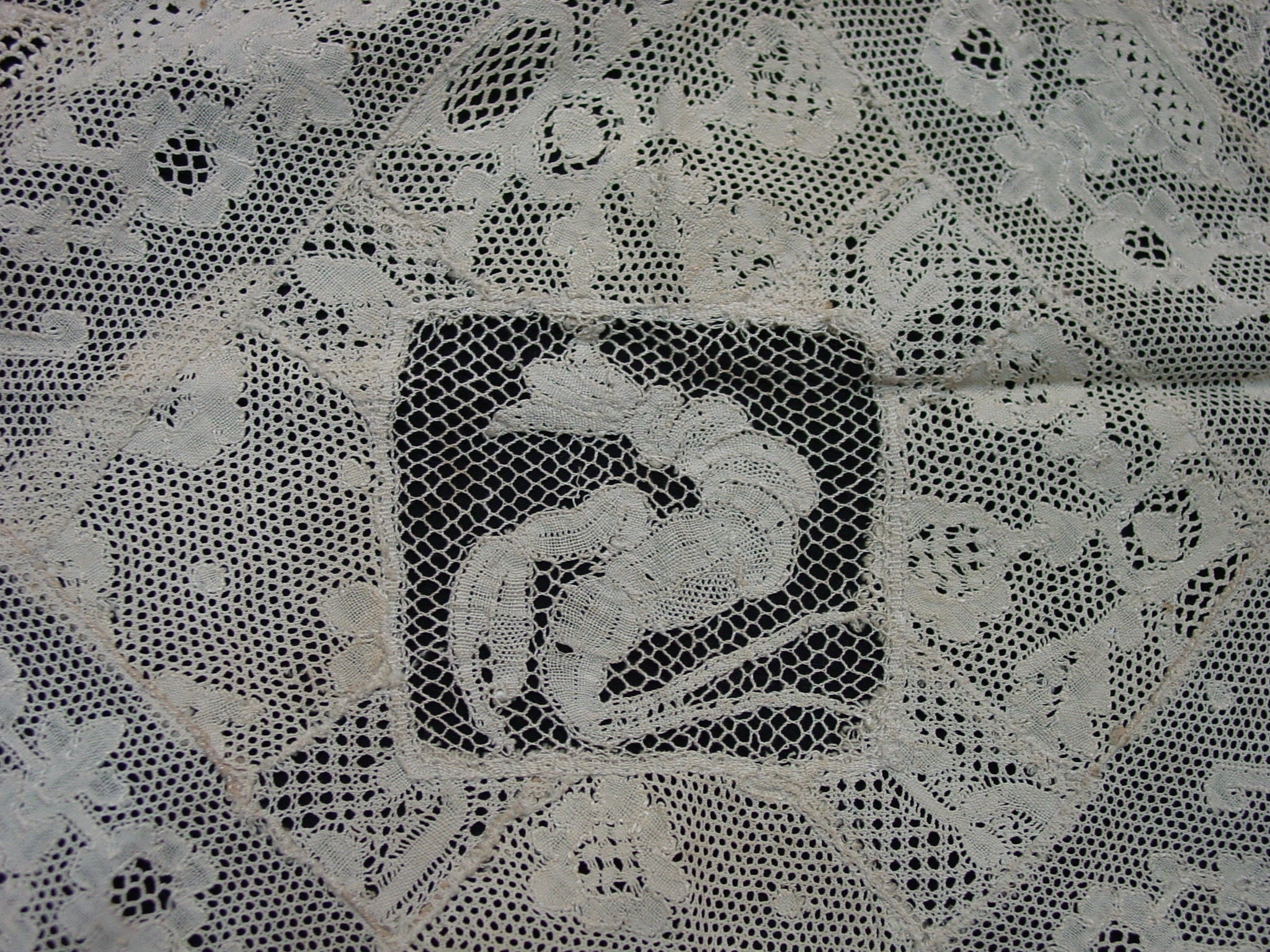 Antique Normandy Lace Runner Exquisite Mixed Laces Etsy UK