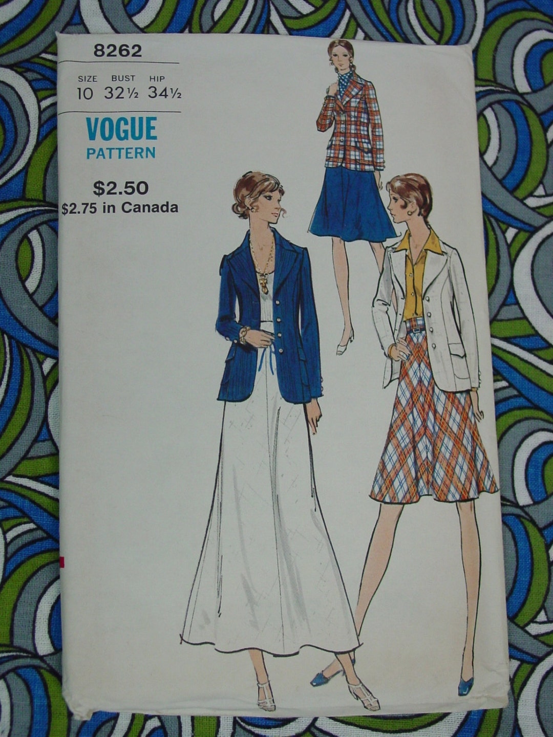 Vintage Pattern,vogue No.9262 Jacket and Skirts, Size 10, Uncut - Etsy