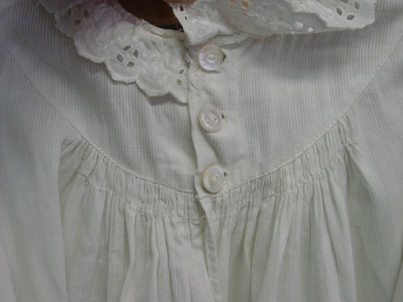 Fabulous Antique Little Girls Dress c.1900 White … - image 5