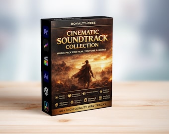 Raccolta di colonne sonore cinematografiche royalty-free per film, YouTube e giochi / Musica di sottofondo epica ed emozionante in formato WAV.