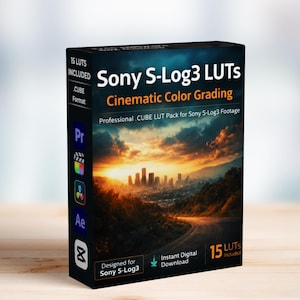 Sony S-Log3 LUTs Pack | Color Grading for Sony Cameras | Premiere Pro DaVinci CUBE Download