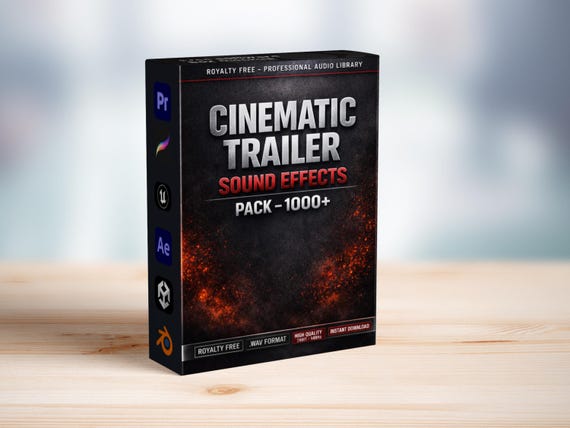 1000+ Royalty Free SFX Pack for Content Creators & Video Editors | Sound Effects Bundle, WAV Files, Instant Download