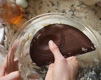 Sourdough Bench/Bowl Scraper, Wooden Kitchen Tool, Dough Cutter