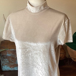 Madewell velvet mockneck tee sales