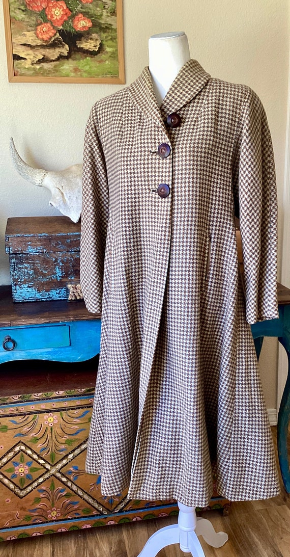 Outstanding Vintage Hillmoor Lambswools Swing Coat