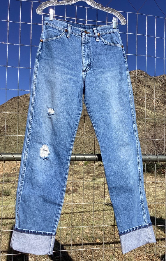 Vintage Distressed Wrangler Jeans - Beautiful Indi