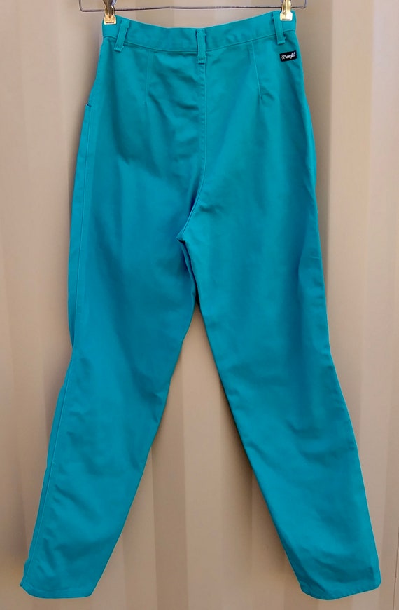 Vintage SilverLake Twill Turquoise Wrangler Jeans… - image 4