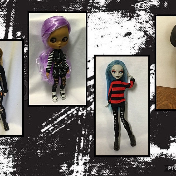 Doll ripped black leggings  various sizes