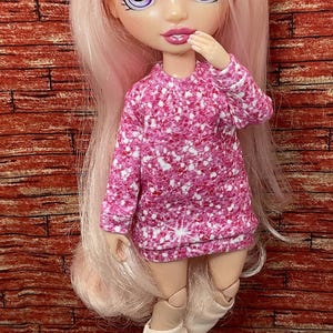 Sweater dress for rainbow dolls