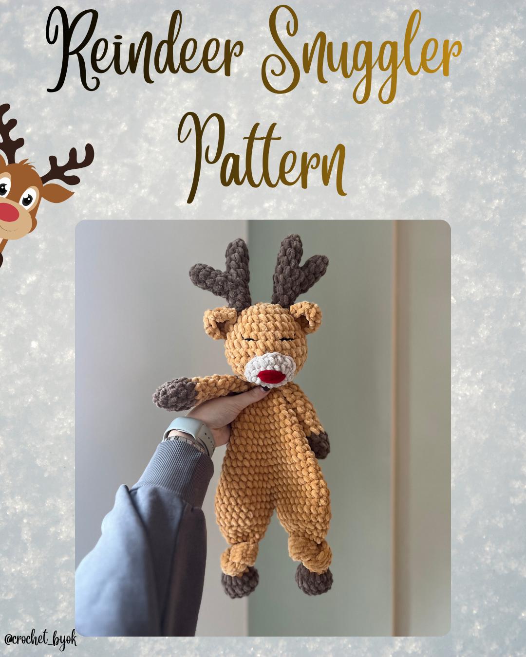 40 Reindeer Crochet Patterns: Add Homemade Warmth to Your Holiday Decor 7 Reindeer Snuggler Crochet Pattern: Amigurumi Lovey