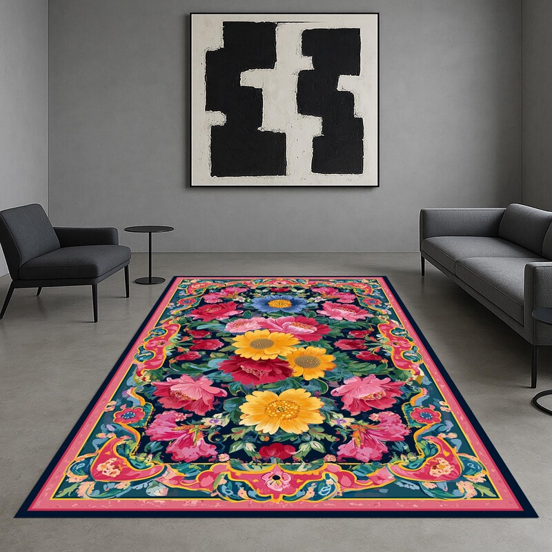 Bright Colors Rug - Etsy