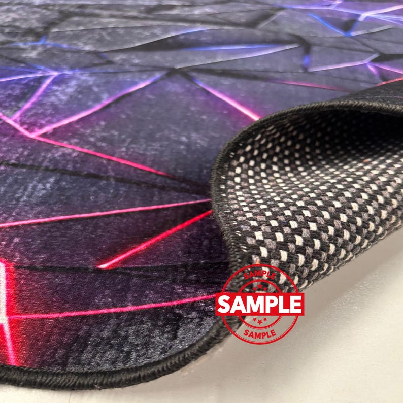 Neon Graffiti Area Rug: Vibrant Street Art Decor - Etsy