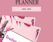 Teacher Planner | Monthly & Weekly Planner | Attendance Tracker | Digital Teacher Organizer