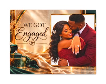We Got Engaged Canvas