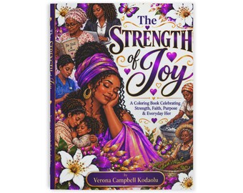 The Strength of Joy Coloring Book | African American Faith & Purpose (8.5" x 11")