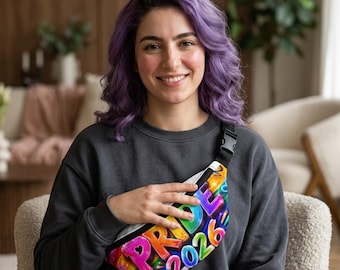 Pride 2026 Fanny Pack | Rainbow Festival Waist Bag
