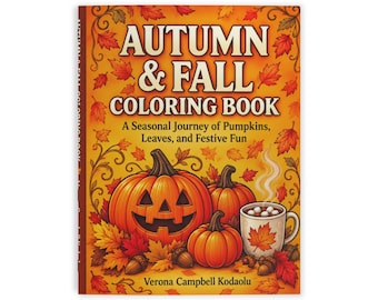 Libro para colorear de otoño / Hojas de calabaza (Actividad de temporada)