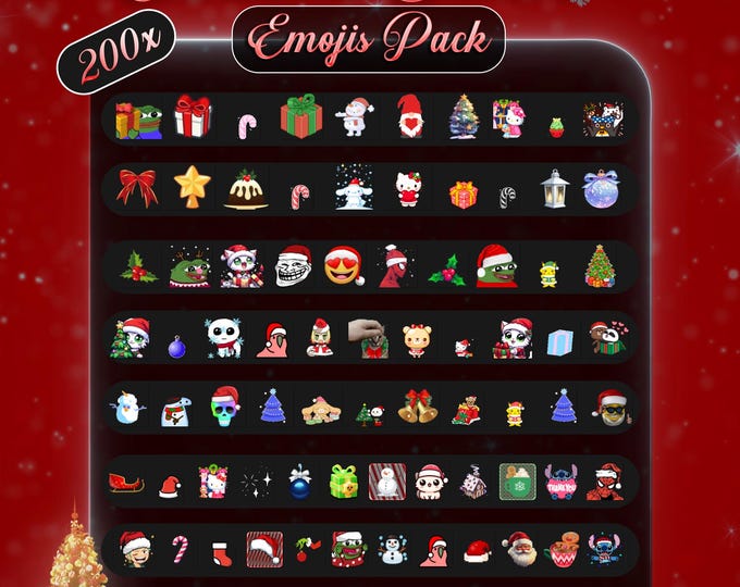 Christmas Emoji Pack Animated Holiday Emojis for Discord & Twitch