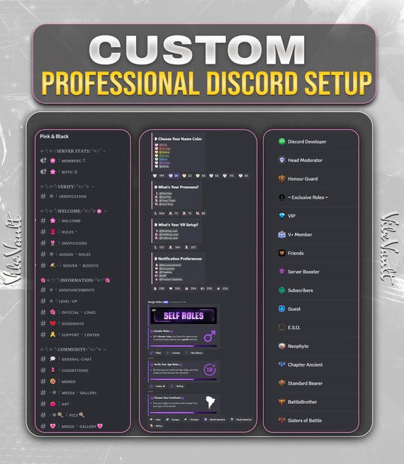 Custom Discord Server Setup | Professional Discord Community Setup | Roles Channels Bots Tickets Verification Welcome System