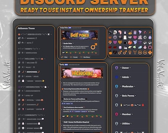 Halloween Themed Discord Server: Fully Setup Spooky Community Hub