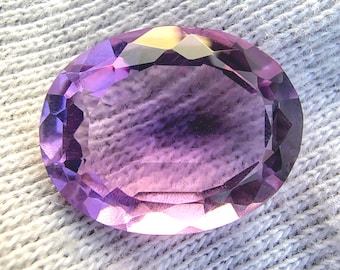 Premium Natural Amethyst Stone 15 x 12 mm 6.60Ct – Oval Shape Purple for Rin gemstone