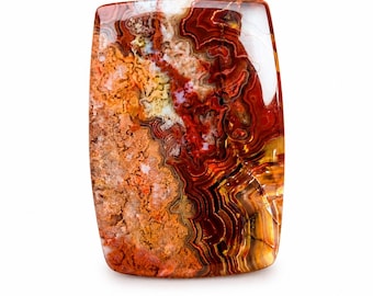 Natural Crazy Lace Agate Cabochon 23 x 15 mm 17.40 Ct Handmade Loose Gemstone Rectangle Cab Jewelry Making Stone