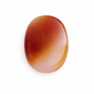 Natural Carnelian 27.60 Ct Oval Cabochon Orange Red Gemstone 25x18x7mm Loose Stone for pandant Jewelry Making