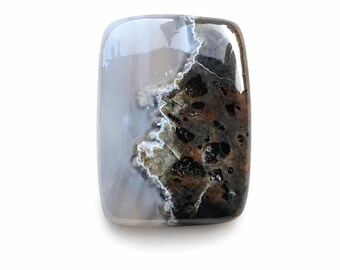 Natuurlijke jaspis edelsteen cabochon 18,10 ct, 22x11x4 mm gepolijste losse steen, jaspis steen voor het maken van sieraden, kristallen cabochon voor hangers of ringen