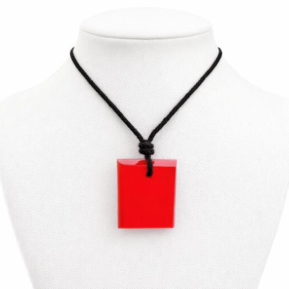 Natural Red Carnelian yamni Aqeeq AAA Quality 50.50 Ct | Square Cabochon Pendant 27x24x6mm | Drilled Loose Gemstone