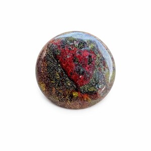28mm Round Multicolor Jasper Cabochon 45.50 Ct Natural Designer Loose Gemstone Polished pandant Jewelry Making Stone