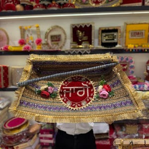 Chaaj décoratif/Jaggo Sangeet/Mariage hindou/Jaggo Sangeet/Chhajj avec bâton/Jaggo Chajj/Accessoires de mariage/Accessoires Sangeet