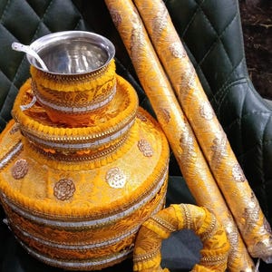 Ghadoli For Jaggo/Ghdoli For Sangeet/Phulkari Jaggo Set/Decorative Jago/Decorate Ghadoli/Jago For Wedding/Wedding Accessories/Sikh Wedding