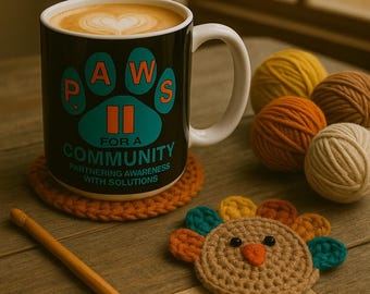 Turkey Coaster Crochet Pattern • Beginner Friendly • PDF Pattern