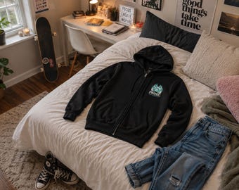 Pause For A Moment paw print hoodie | Full Zip Sweatshirt