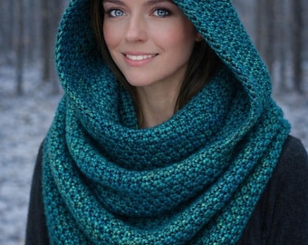 Oversized Hooded Cowl Crochet Pattern – Flat Bottom Rectangle Construction