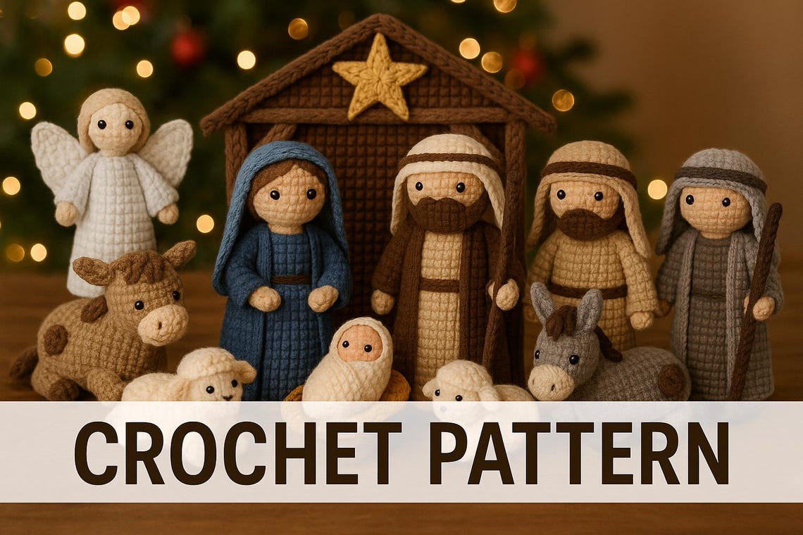 Nativity Crochet Pattern Bundle | 12-piece Amigurumi Set (PDF) Recently ...