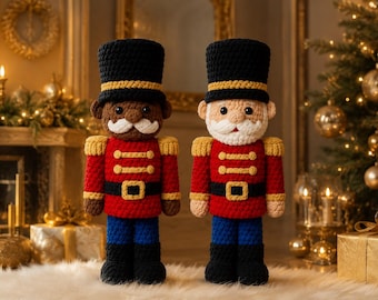 Jumbo Nutcracker Bolster Pillow Crochet Pattern