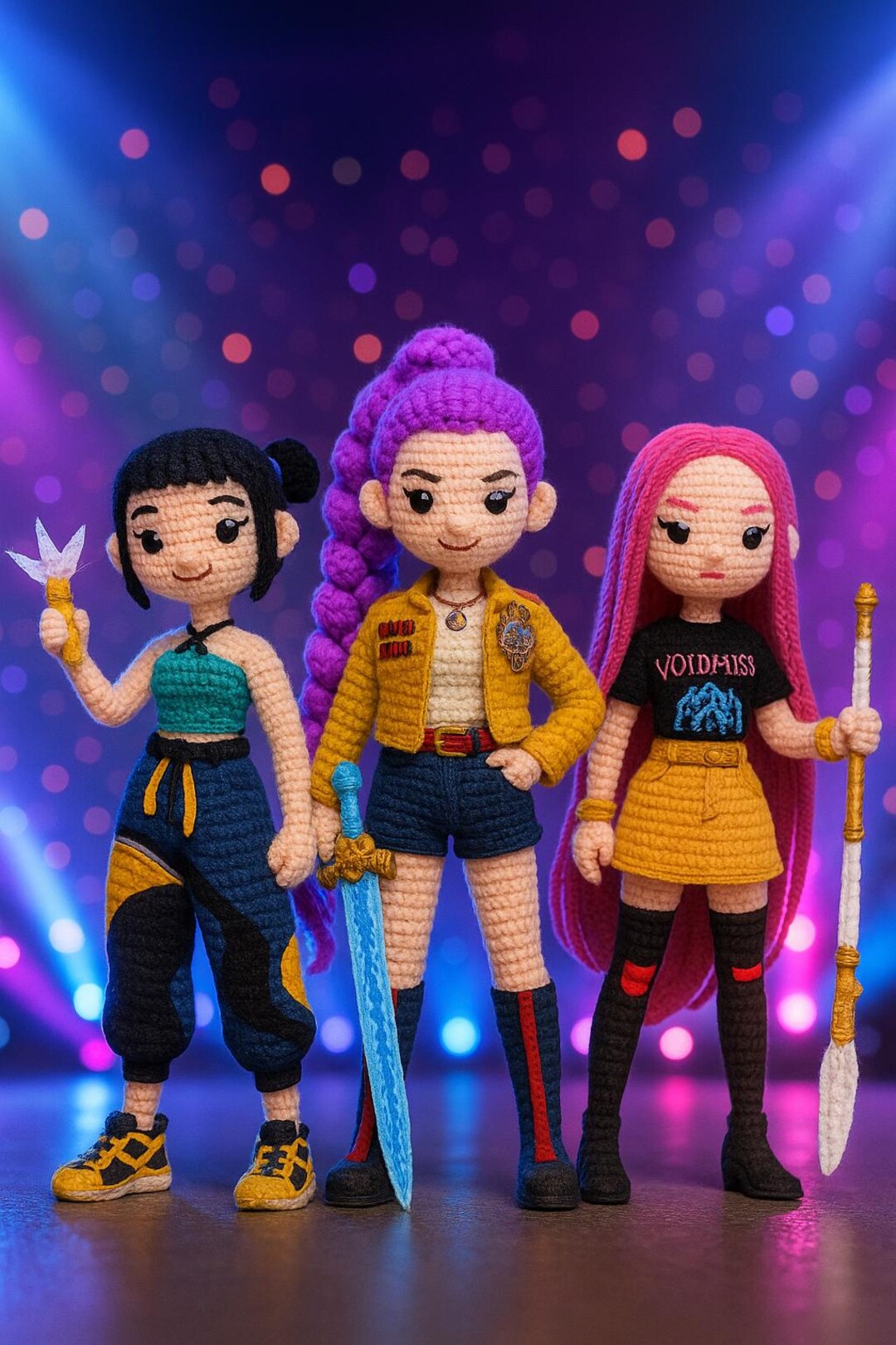 Huntrix Amigurumi Crochet Pattern Bundle – K-pop Inspired Dolls (PDF ...