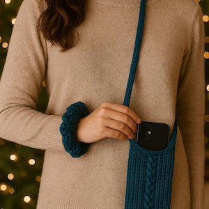 Opbergbare kousvuller mobiele telefoonsok – haakpatroon + verrassingsbonus!