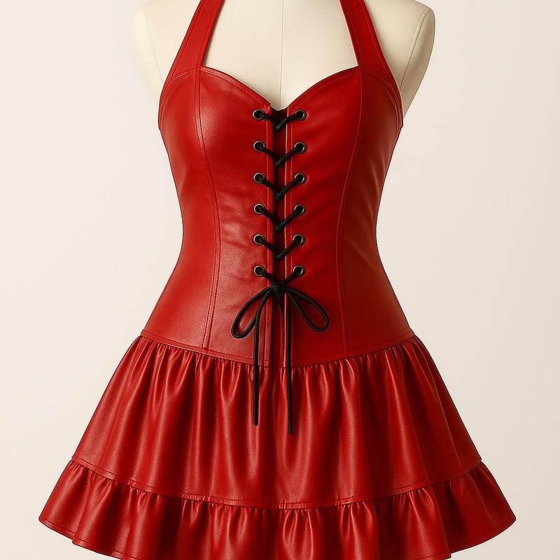 Leather Goth Dress main image 0