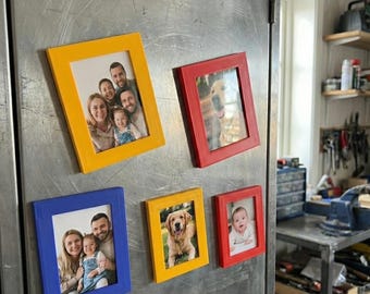 3D Printed Magnetic Photo Frame for Refrigerator - Colorful  Picture Frame - Kitchen Home Decor Gift