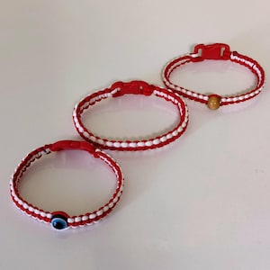 Pulsera para hombre hecha a mano - Pulsera de protección contra el mal de ojo, Martenitsa búlgara para la buena suerte, pulsera de macramé – Joyería hecha a mano por CrystalKnotBG