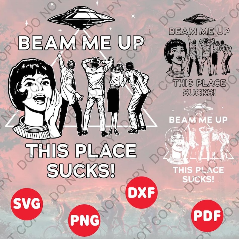 Beam Me Up This Place Sucks T-Shirt