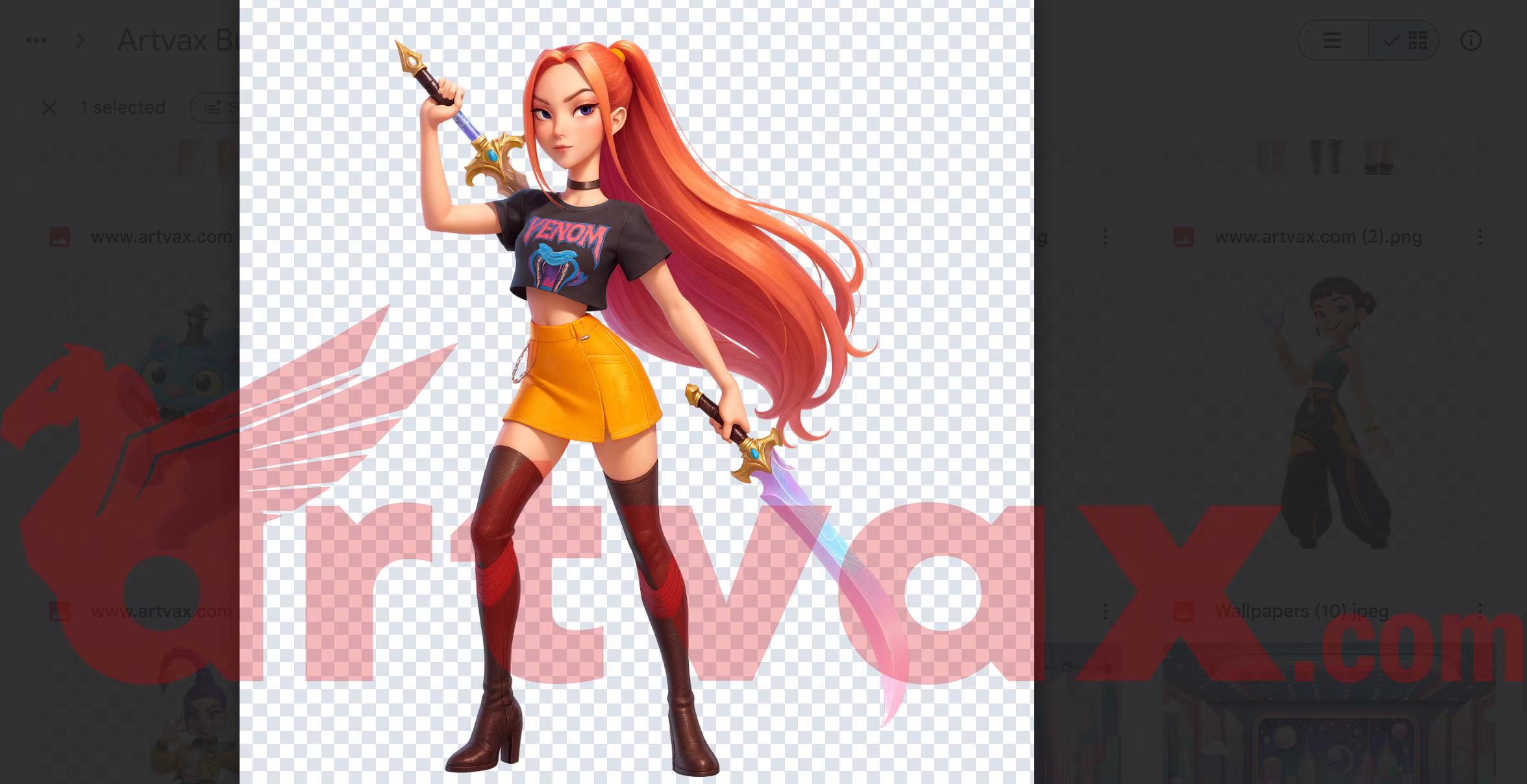 Kpop Demon Hunter クリップアートバンドル、かわいい3Dアイドル